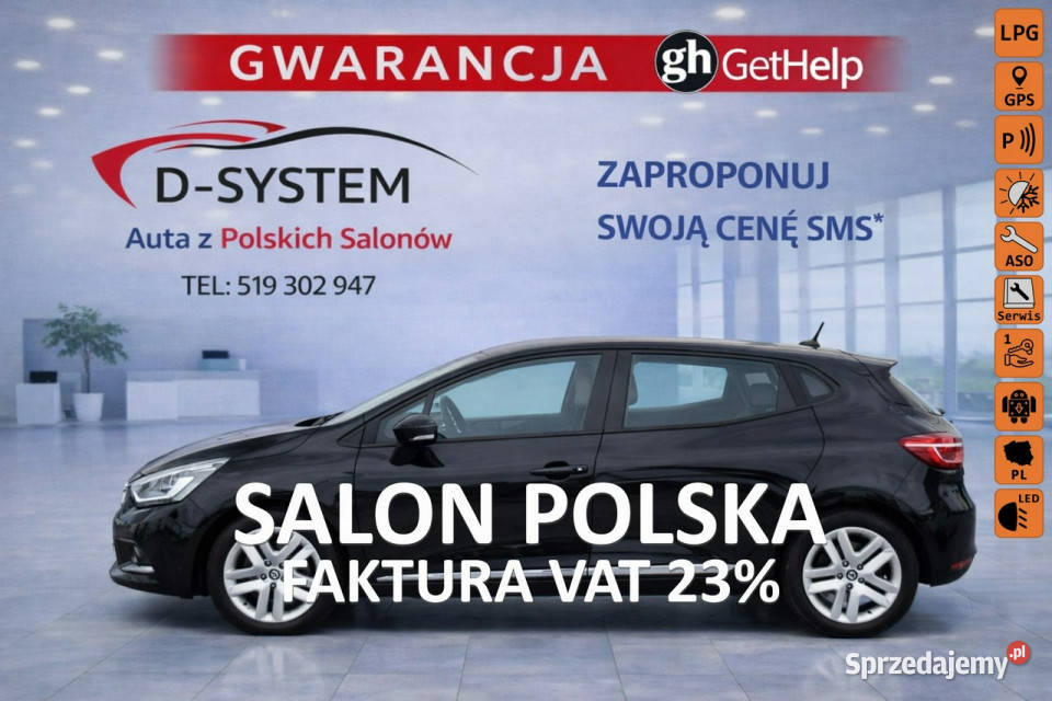 Renault Clio 2021 Salon Polska 1Właściciel LPG serwisowany w ASO Białystok