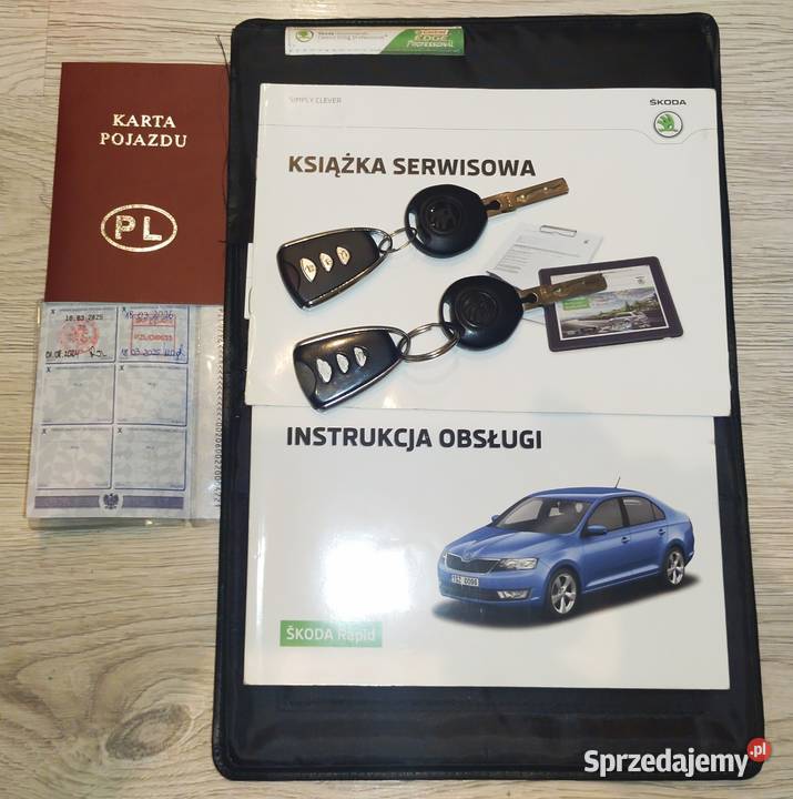 Skoda Rapid 16 TDI 115 2kpl kół Android Radio 9 Zarejestrowany w Polsce Złotów