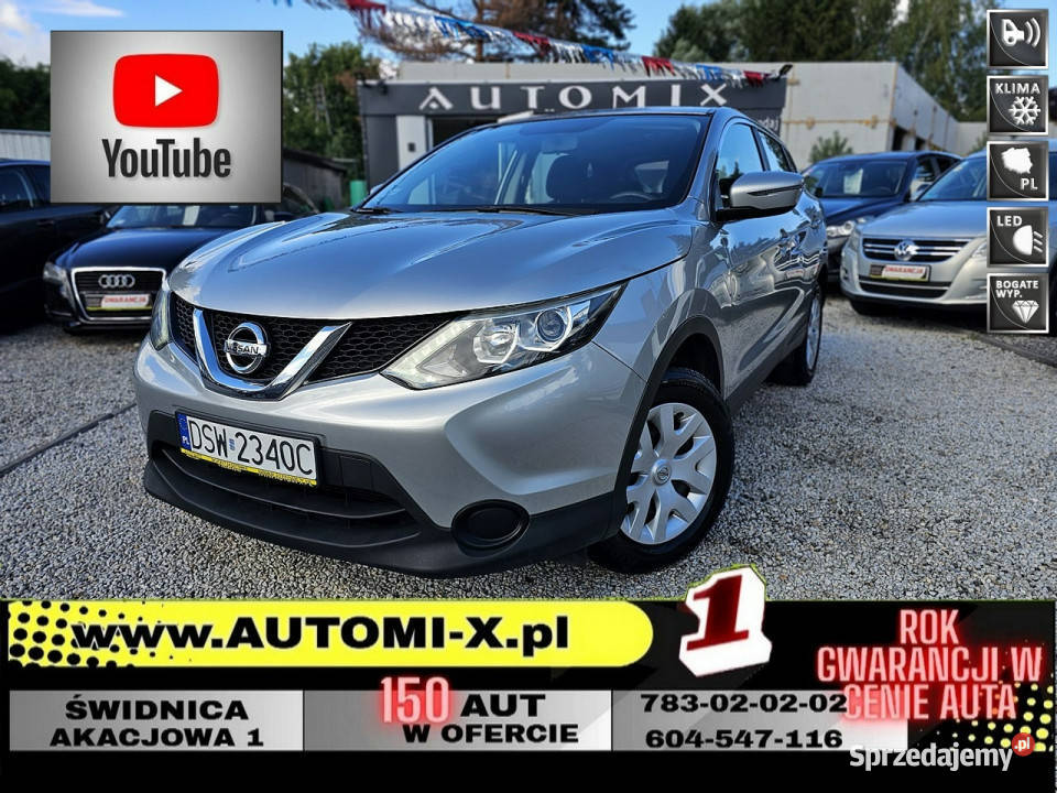 Nissan Qashqai Salon Polska Nie malowany ASR (kontrola trakcji)