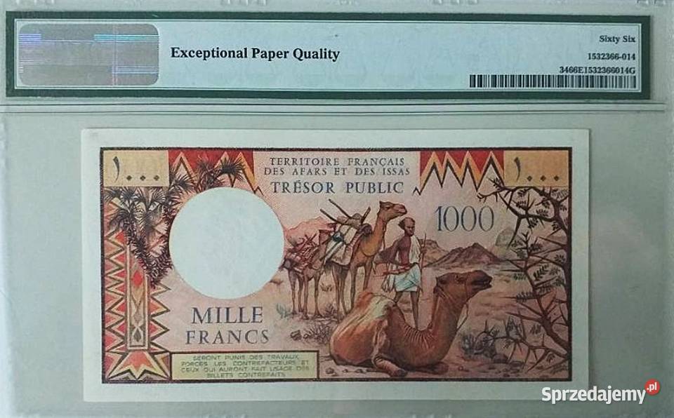 Francuskie Terytorium Afarów i Issów 1975PMG 66 pomorskie Człuchów