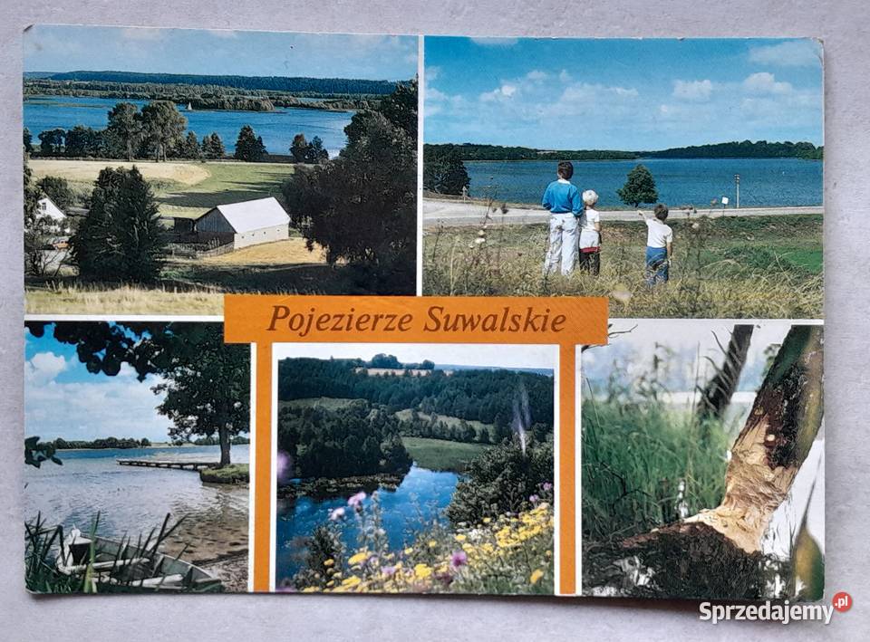 Stare pocztówki kartki pocztowe PRL Mazury Dąbrowa Górnicza