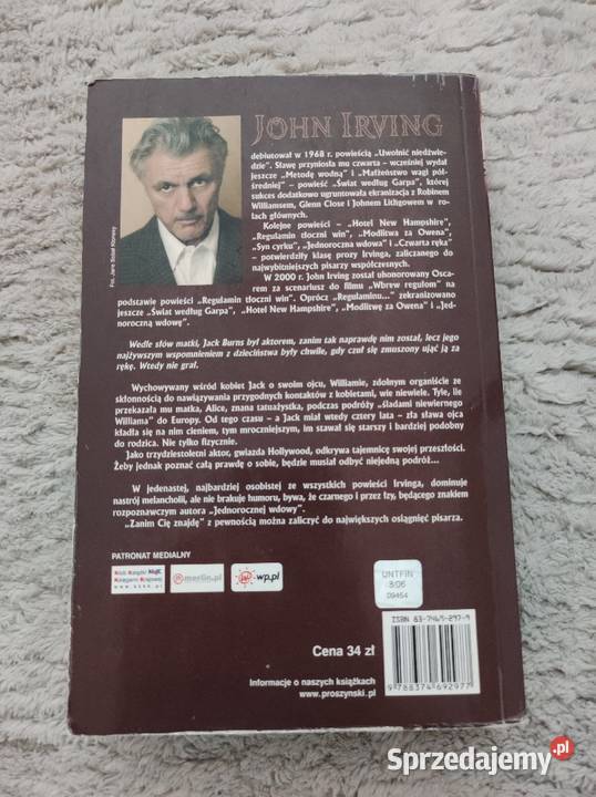 Zanim Cię znajdę John Irving lubelskie Biała Podlaska