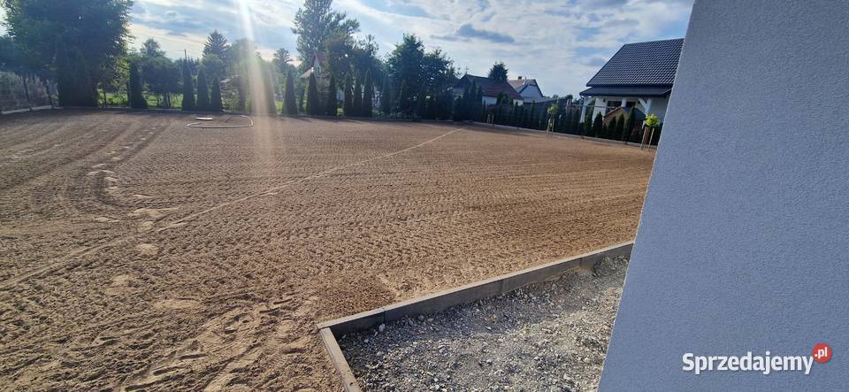 Zakładanie trawników wycinka drzew glebogryzarka małopolskie Węgrzce Wielkie ogród
