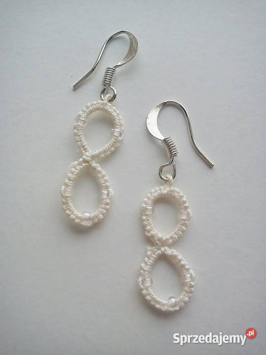 Kolczyki frywolitkowe