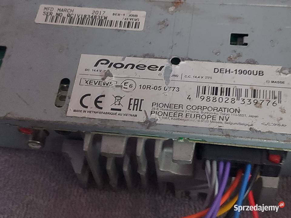 Pioneer DEH1900UB I USB I AUX I Pioneer Radioodtwarzacze wielkopolskie Kępno