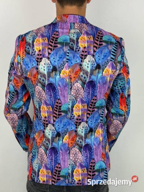 GIOVANNI PERA Marynarka męska D630 kolorowa w Ostrów Wielkopolski