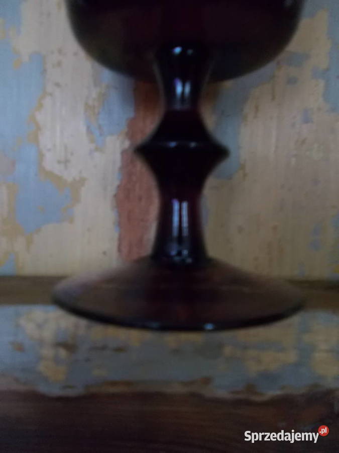 Stary PucharSzkło OberżynaLata PRLVintage zachodniopomorskie Szczecin