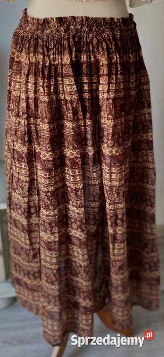 Przewiewna letnia spódnica indyjska marszczona Lublin