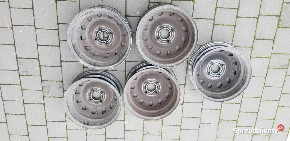 5 sztuk felg stalowych oryginalnych Opel 4x100 sprzedam