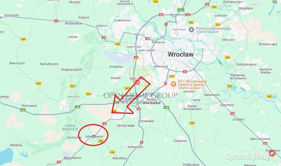 Gniechowice Ogrody Rekreacja 511m2 sprzedam