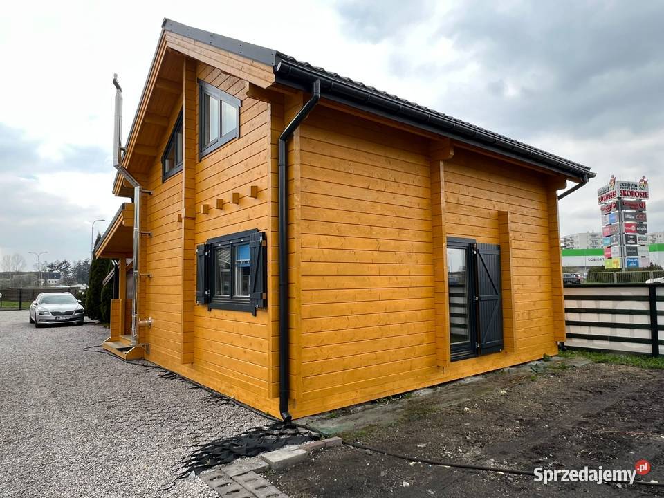 Dom drewniany z balika Gracja Deluxe 80m2 mazowieckie
