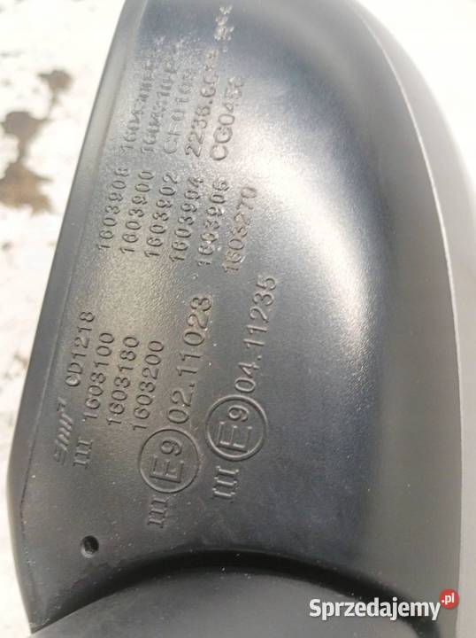 LUSTERKO PRAWE 5PIN EU Suzuki Baleno II 20152022