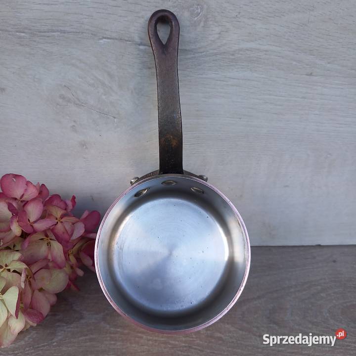 Profesjonalny miedziany rondel poj 07 l grube mazowieckie Warszawa