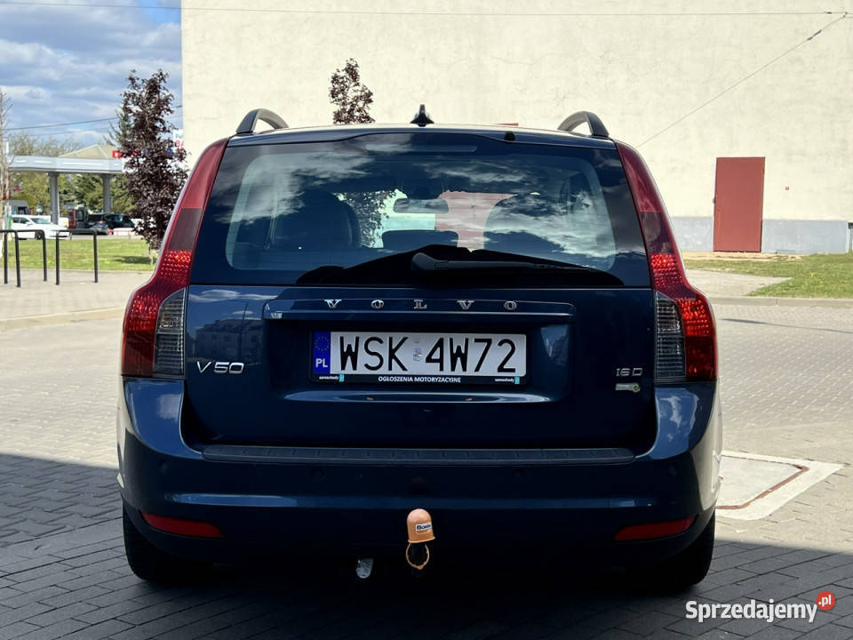Volvo V50 16D Skóra Navi Alu17 ServiceNAP II niebieski Sokołów Podlaski sprzedam
