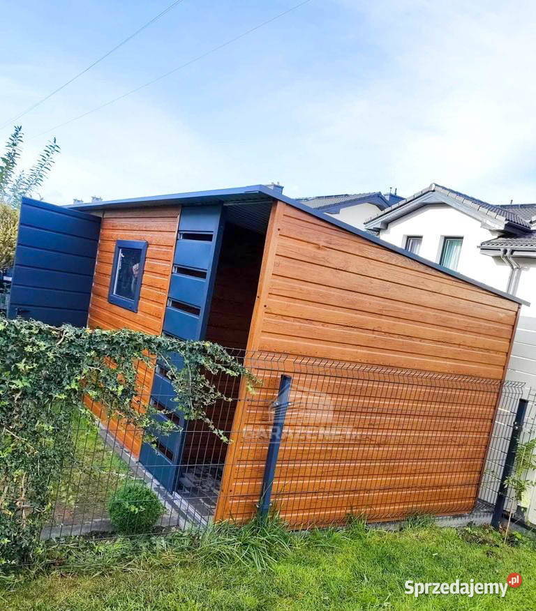 SCHOWEK DOMEK OGRODOWY 5x3m WIATA 1M SPAD W TYŁ Łapanów