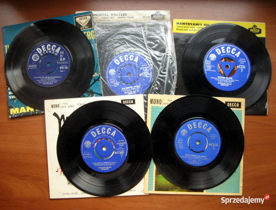MANTOVANI 5 płytek DECCA The Best of Sigmund zachodniopomorskie Szczecin sprzedam