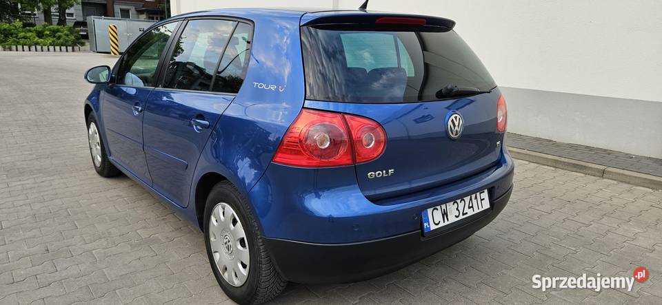 VW Golft 5 Tour Editione 2007r 16 MPIGAZ sekw czujnik parkowania Elbląg sprzedam