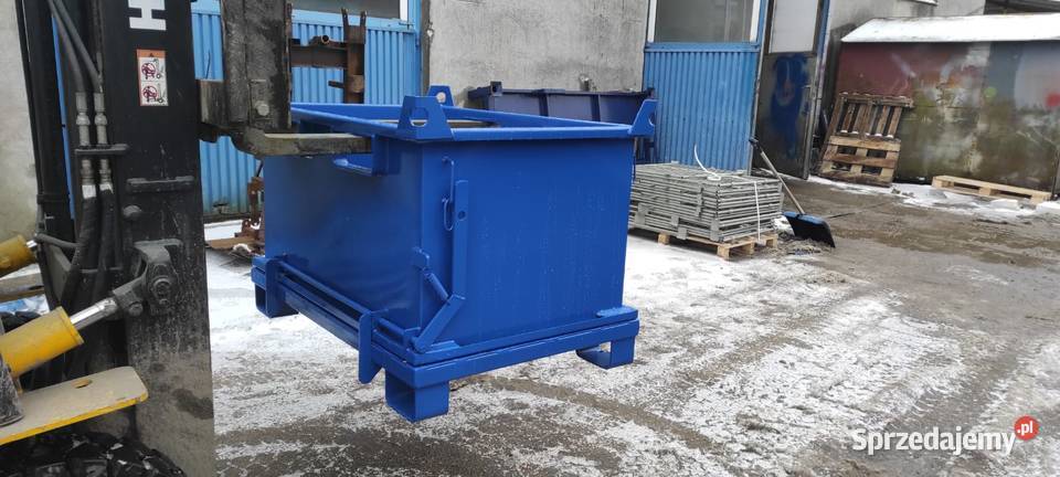 Kontener z klapowym dnem PMDB 750 L polskiego Kielce