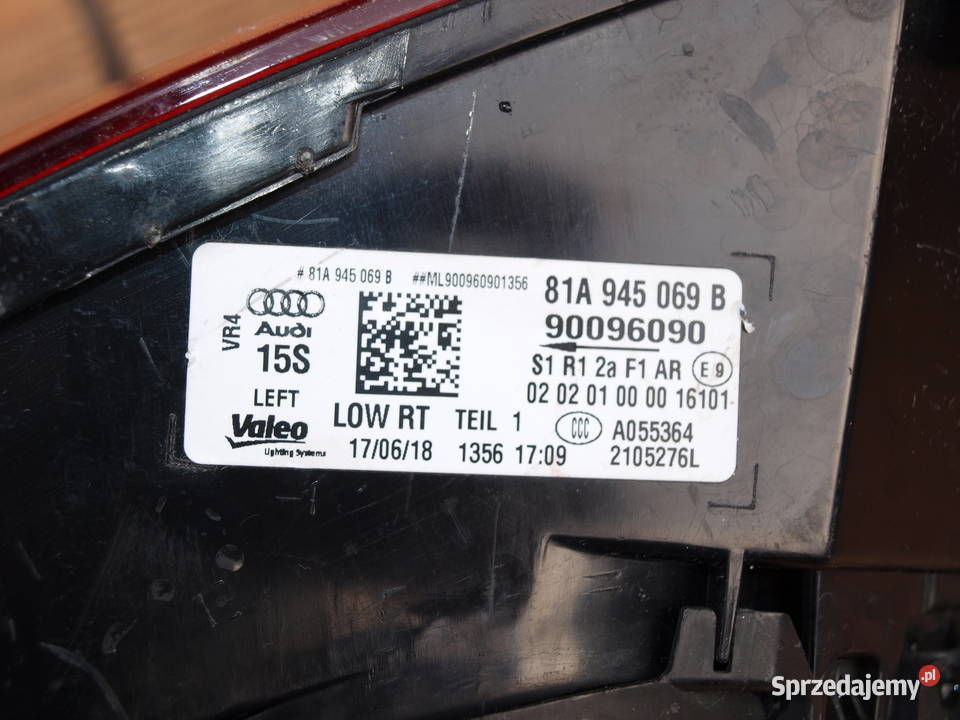 Audi Q2 lampa lewa tył 2016 2020r europa lampy tylne wielkopolskie