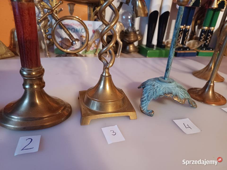 Mosiężne świecznik Wyprzedaż kolekcji wielkopolskie Poznań