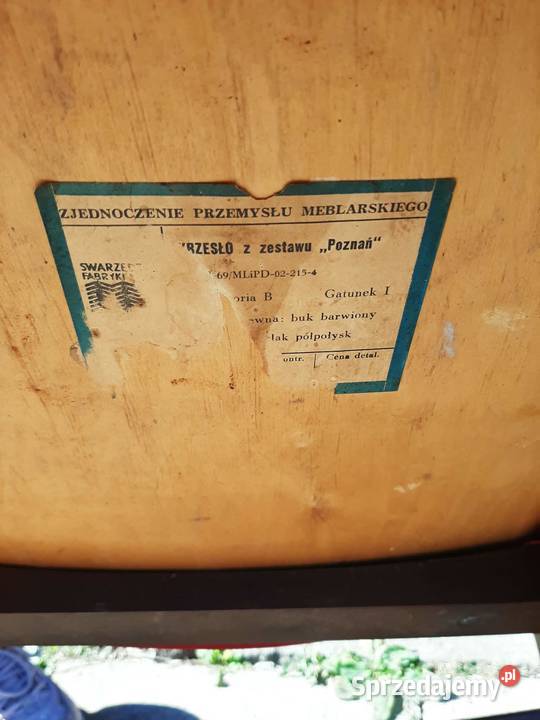 Krzesła PRL masywne Dębica