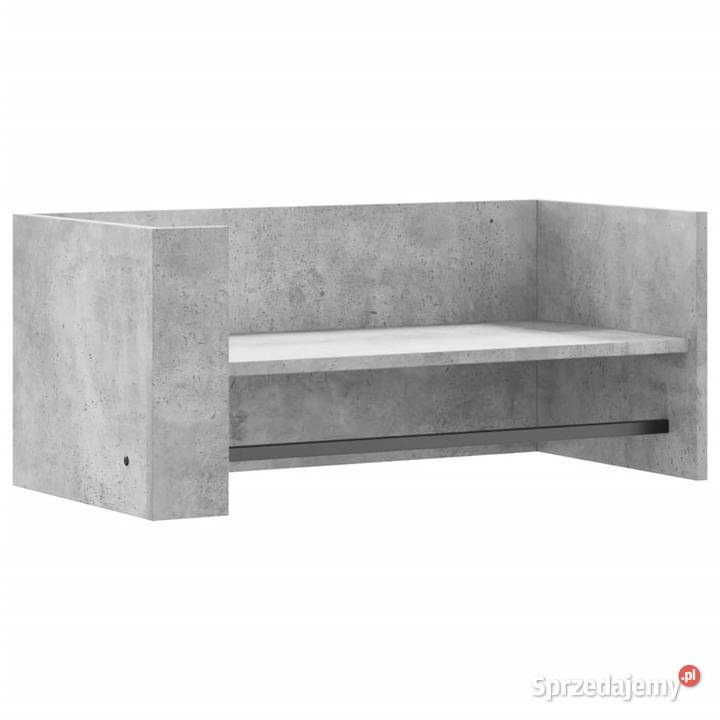 Półka ścienna szarość betonu 705x35x305 WM848454