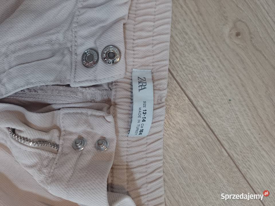 Spodnie cargo ZARA 164 różowe pudrowy róż śląskie Jaworzno