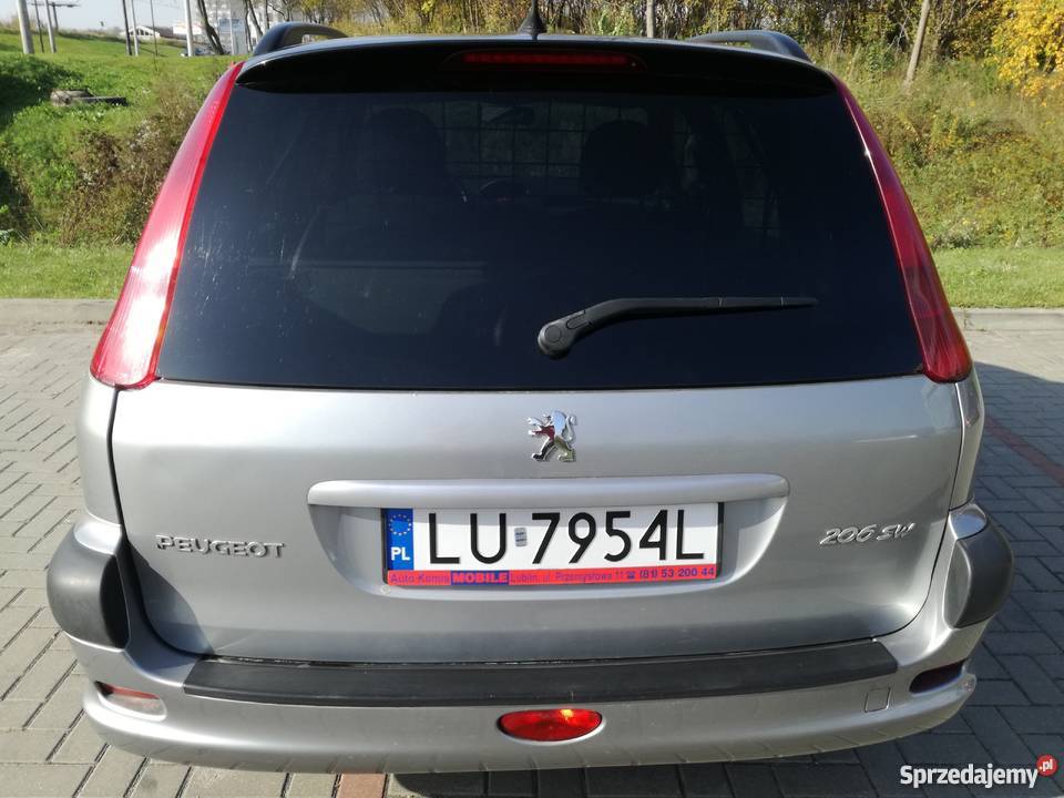 Peugeot 206 sw 14 benzyna homologacja na ciężarowe