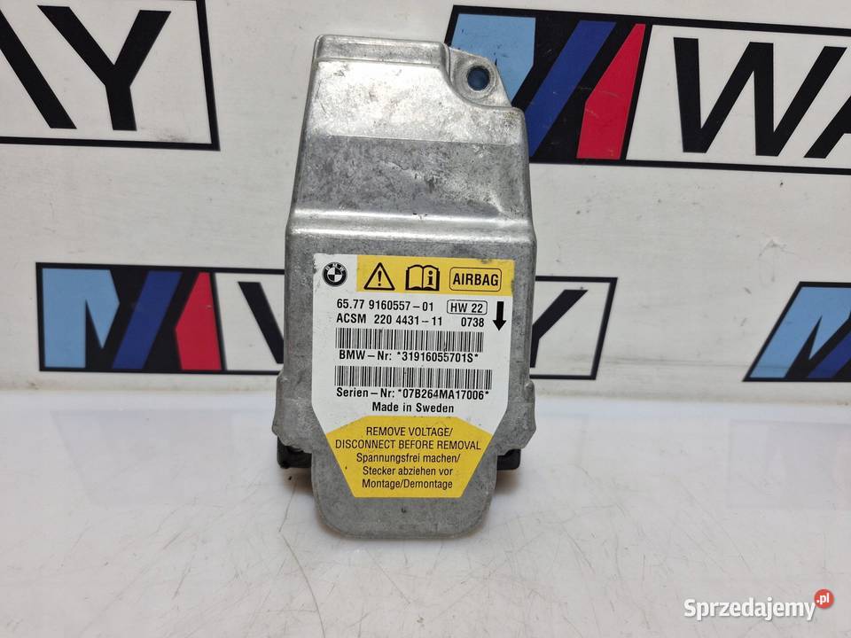 BMW E60 E61 MODUŁ STEROWNIK SENSOR PODUSZEK Komputery Motoryzacja dolnośląskie