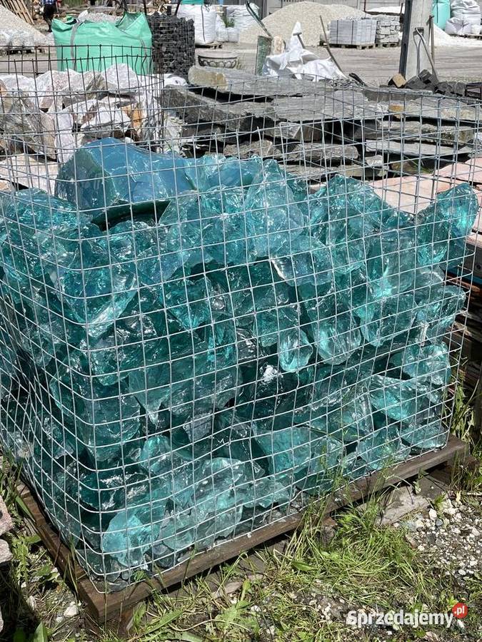 SZKŁO GABIONOWE BRYŁKI SZKANE Szkło Wulkaniczne Dom i Ogród Warszawa