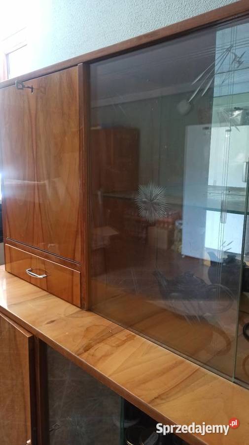 Meblościanka PRL vintage retro stan z lat 6070 Rogów