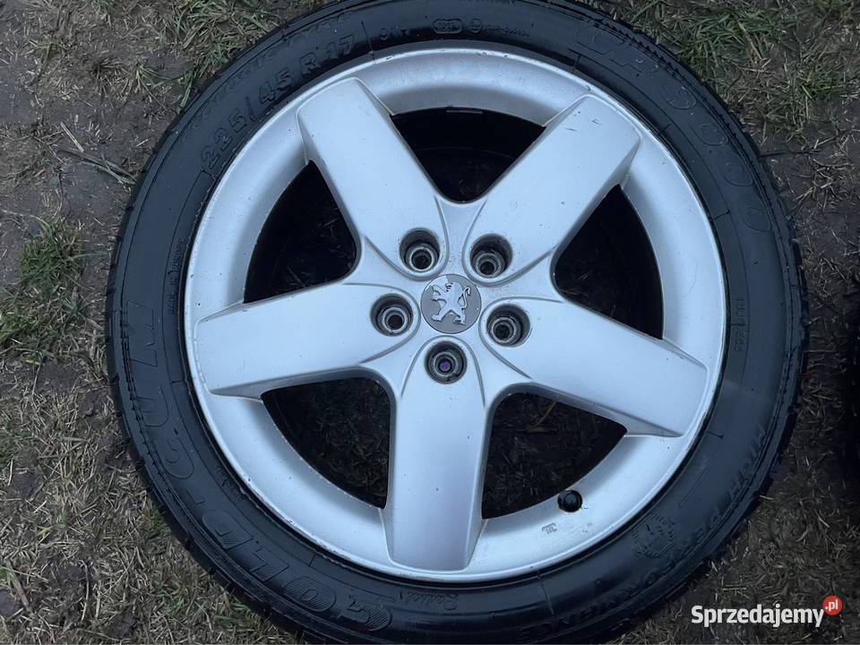 FELGI R17 5108 PEUGEOT 7JX17CH548 Z OPONAMI Średnica 17" Rutki-Kossaki
