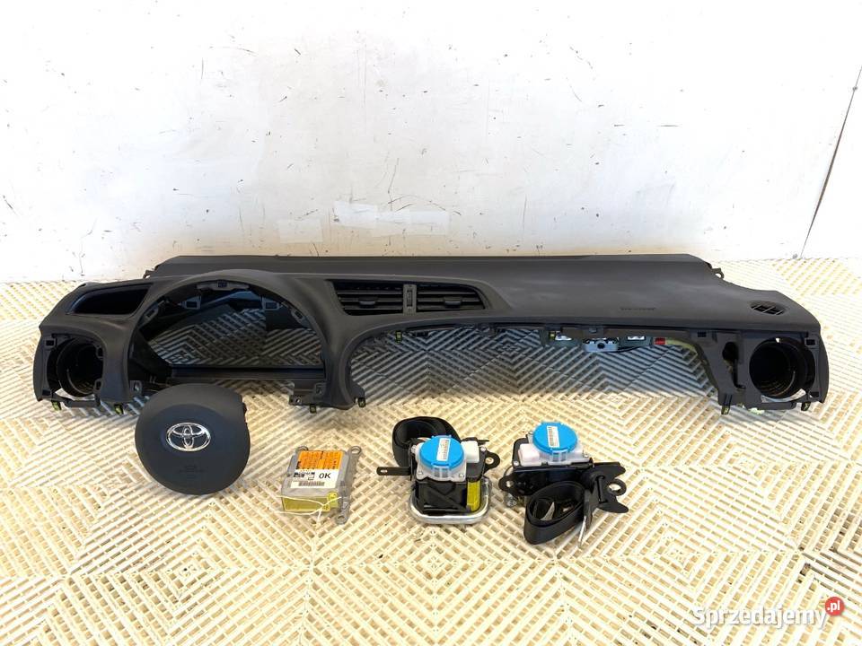 KOKPIT PODUSZKI PASY KOMPLET TOYOTA YARIS III Części samochodowe