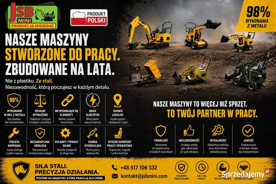 ŁADOWARKA KOPARKA WOZIDŁO NOWE 2026 JSB POLSKA nie Wozidła Toruń