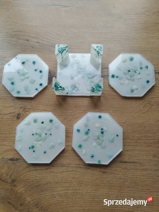 Rękodzieło Handmade Podkładki Pod Kubki Stojak Skierniewice