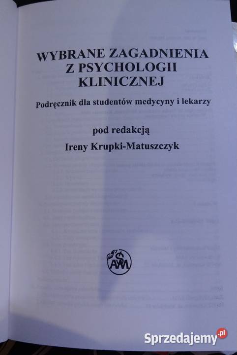 Wybrane zagadnienia z psychologii klinicznej mazowieckie