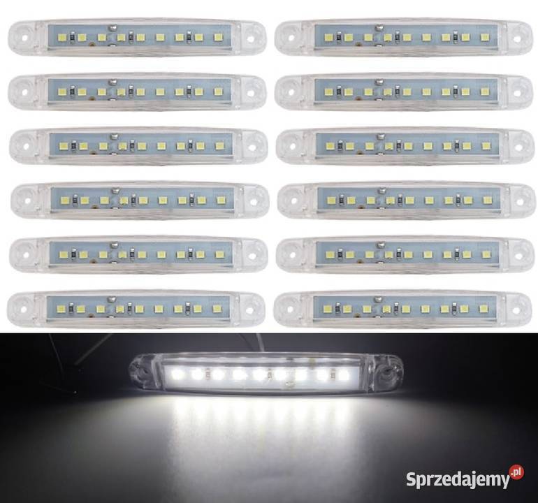 Lampa obrysowa OBRYSÓWKI LED biały 12 sztuk Pomiechówek