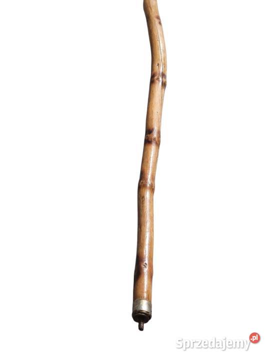 Stara piękna drewniana laska ręcznie rzeźbiona śląskie Cieszyn sprzedam