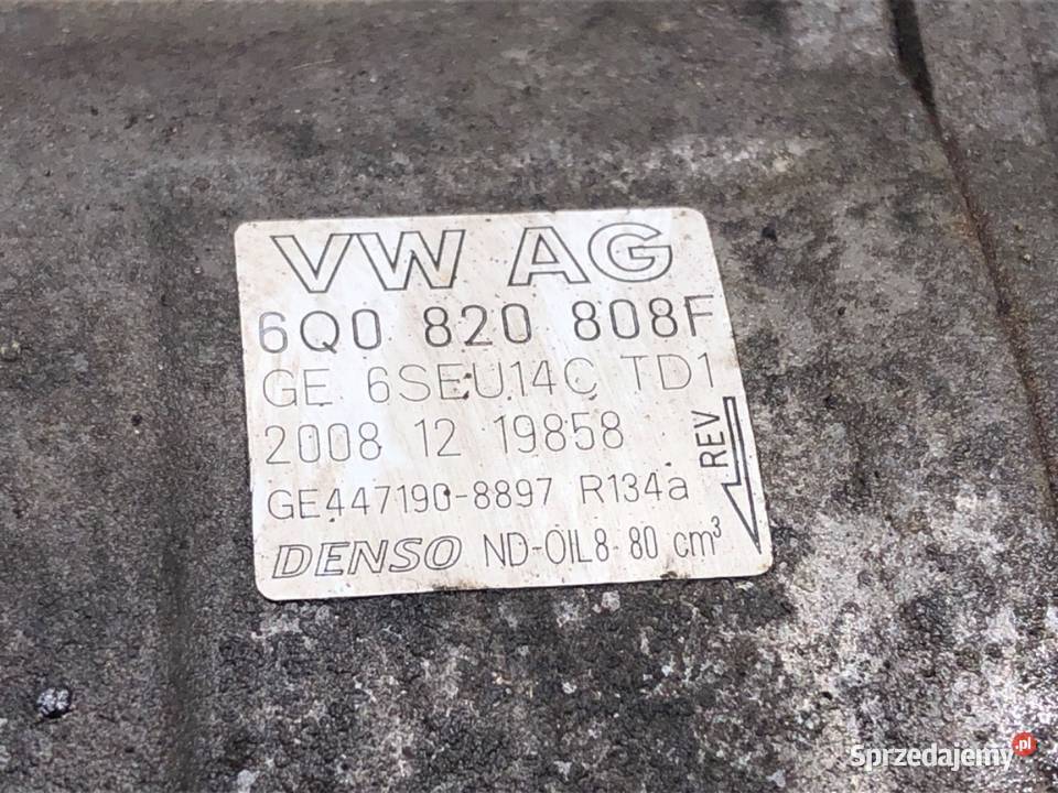 SPRĘŻARKA KLIMATYZACJI SEAT IBIZA IV 6Q0820808F podkarpackie