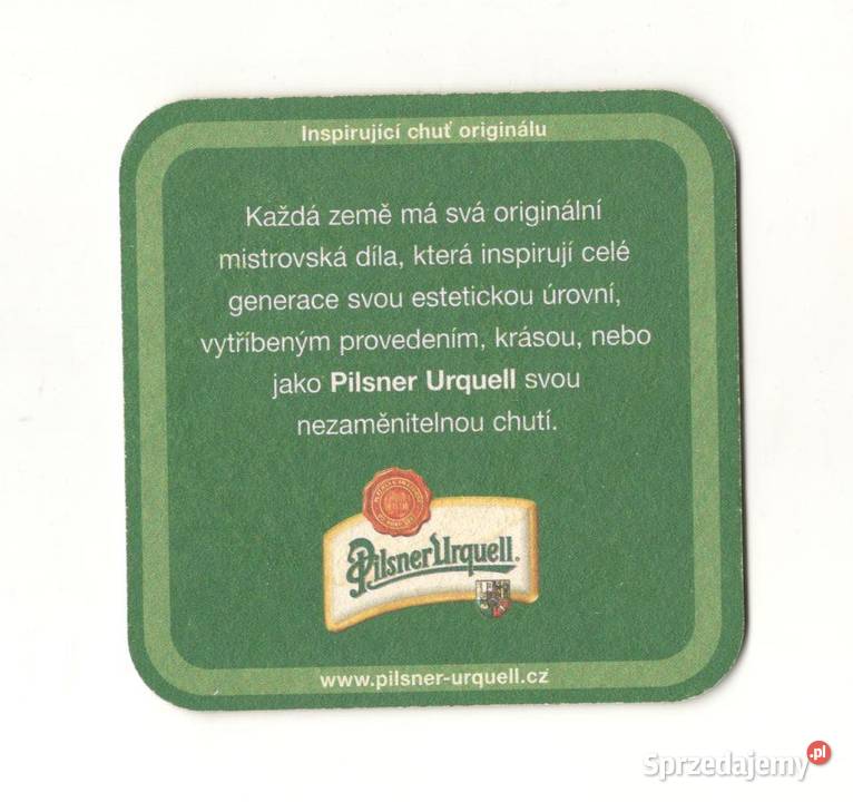 Pilsner Urquell podstawka do piwa 26 Gliwice