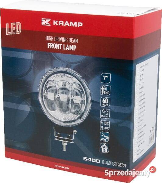 Lampa przednia LED okrągła do jazdy dziennej
