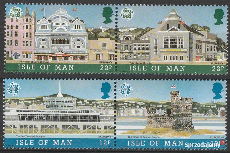 WYSPA MAN ARCHITEKTURA 1987 CZYSTE Łódź