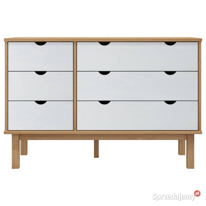 Szafka z szufladami OTTA brązowobiała 111x43x735 mazowieckie Warszawa