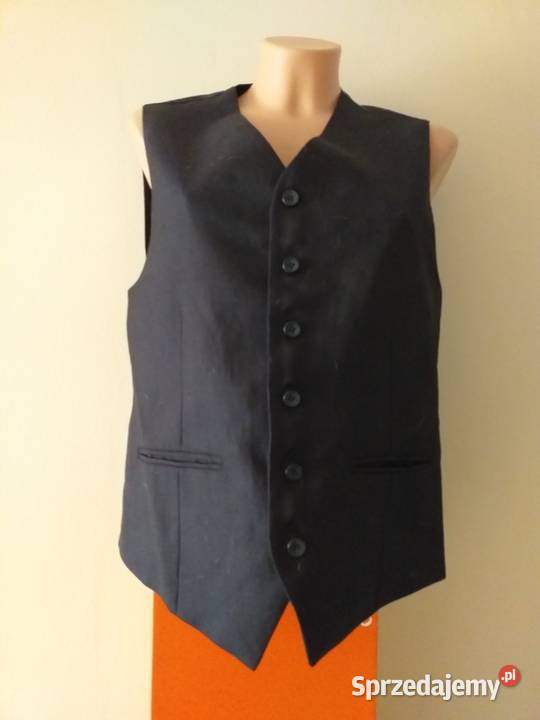 Kamizelka LORENZO L 6 Guzików 2 Kieszonki NOWA czarny kujawsko-pomorskie