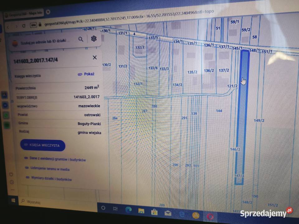 Sprzedam ziemię rolną asfalt mazowieckie sprzedam
