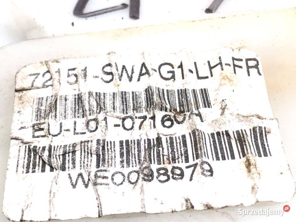 ZAMEK DRZWI LEWY PRZÓD HONDA CRV III SUV osobowe sprzedam