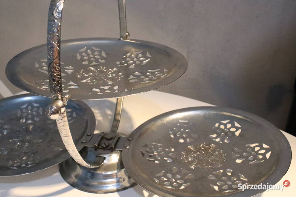 Składana 3 częściowa patera PRL Wrocław