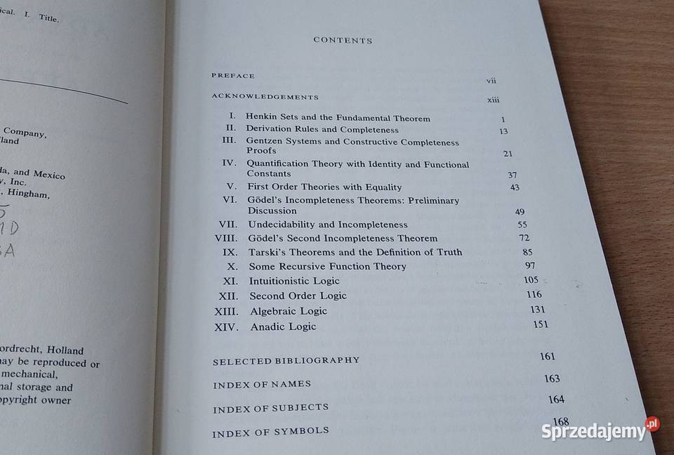 Advanced logic for applications Richard E Grandy ISBN 9027707812 Gdańsk
