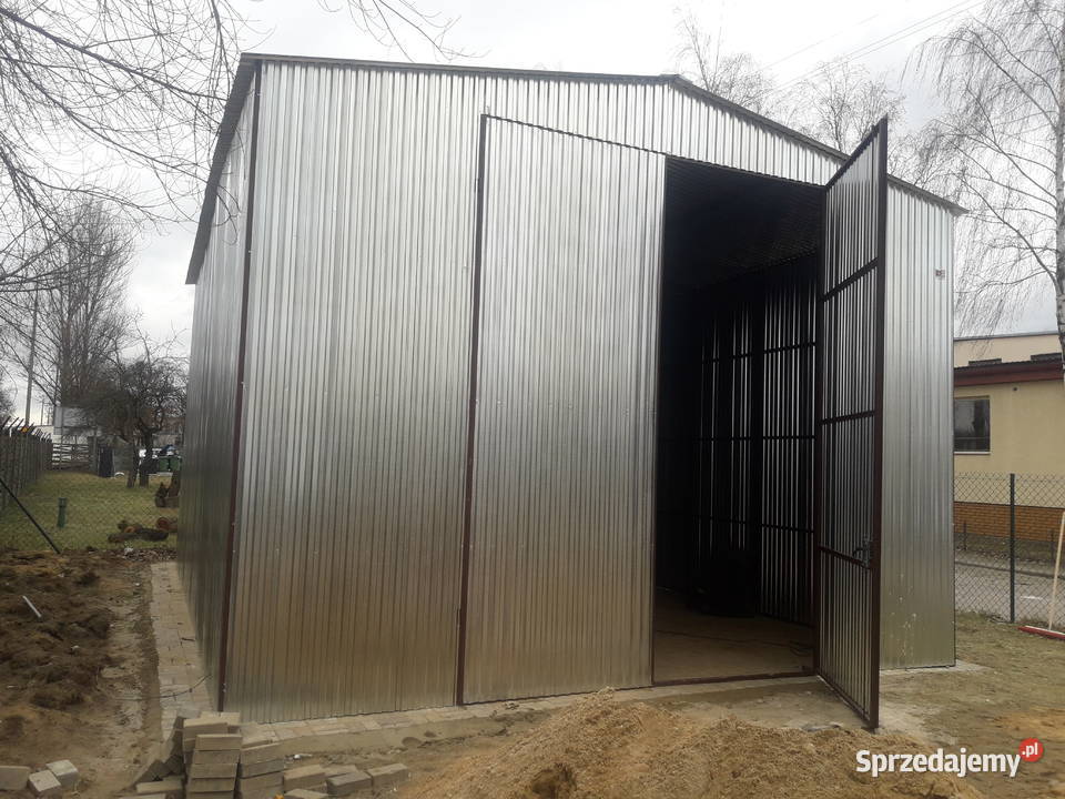 Garaż blaszany OCYNKOWANY Magazyn Wiata Hala 64m2 Brzozów