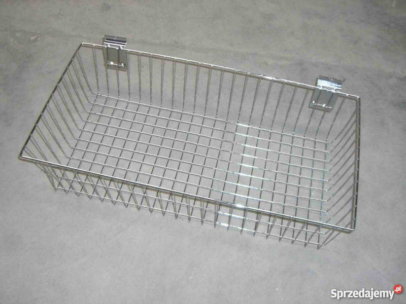 Kosz sklepowy płytki 30x15x10 chromowany na Kraków